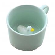 ZaH 3D Animal Coffee Mug Morning Cup Cute Figurines Gift for Women Men Boys Girls (Duck)